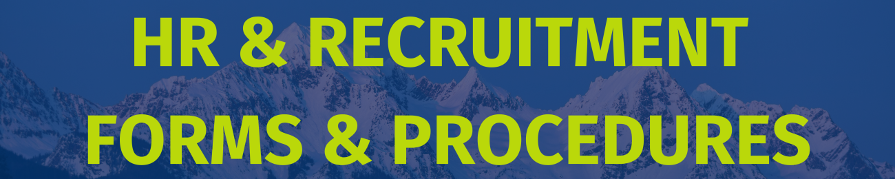 HR & Recruitment Forms and Procedures